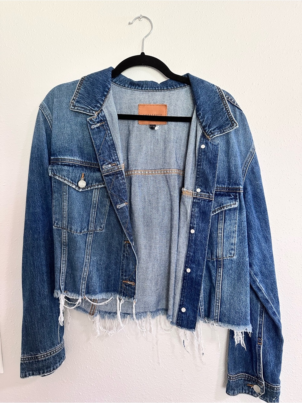 Sanctuary Distressed Blue Denim Jacket